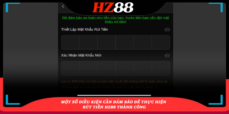tổng quan về rút tiền hz88